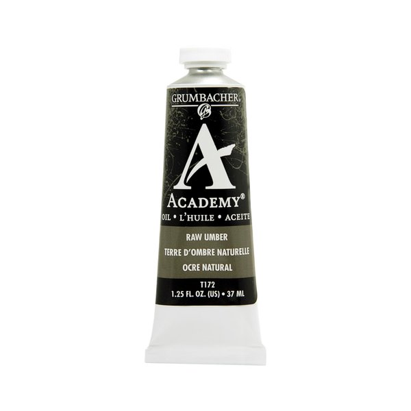 Grumbacher Academy Oil Paint, 37 ml/1.25 oz, Raw Umber