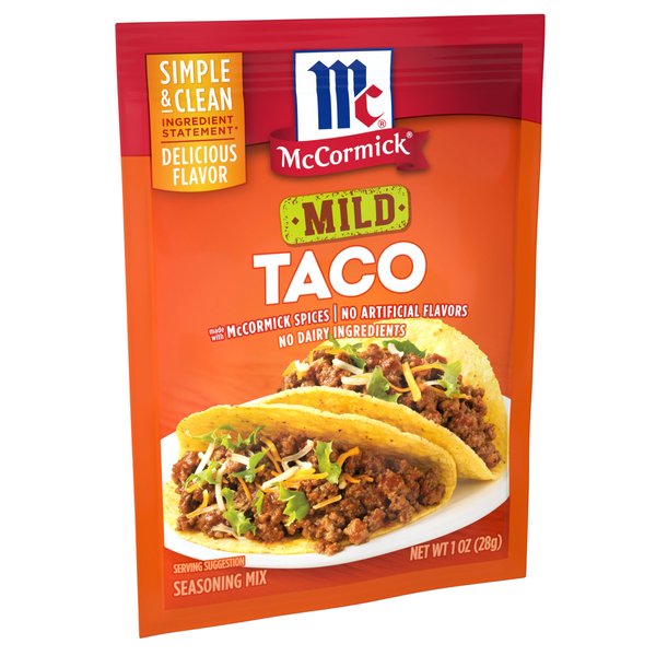 McCormick Classic Taco Seasoning Mix Packet, Mild, 1 oz(Pack of 24)