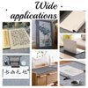 PH PandaHall 48 x 32 Inch Chinese Calligraphy Drawing Felt Mat Water Drawing Cloth, Gray Writing Felt Mat Reusable Water Paper Felt Desk Pad for Calligraphy Practicing Painting Beginners