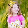 AIUPUOC Yellow Bow Headband for Girls Bow Headbands with Cute Bee Design Spring Hair Accessories Bee Yellow Hair Hoop Cute Big Bow Hair Band Hair Decorations