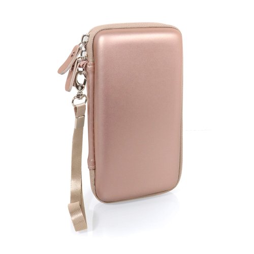 Blood Pressure Monitor case Compatible with QardioArm Wireless Blood Pressure Monitor, Compact and Light Weight Strong case with mesh Pocket for Blood Pressure Log Book, Detachable Wrist Strap