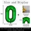 40 inch Big Size Number 0 Foil Helium Balloons Birthday Party Celebration Decoration, Digital Decorations Supplies, Wedding Anniversary Inch Decoration Kids(Green,Number 0)