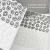 ICSTM Nail Stickers for Women,Fun Nail Art Stickers,Nail Decals 3D Self-Adhesive Fashion Trend Charm,Twisted Smiling Face Nail Design,Nail DIY Decoration for Women and Girls (Black+White 1pack)