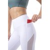ONGASOFT Yoga Pants for Women Fitness Running Workout Leggings Tummy Control Side Pockets White