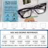 MARE AZZURO Cat Eye Reading Glasses Women Oversized Readers 1.00 1.25 1.50 1.75 2.00 2.25 2.50 2.75 3.00 3.50 4.00 5.00 6.00 (Grey, 3.0)