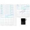 National Gun Trusts - Made in USA - FD 258 Fingerprint Card 2024 Kit Full (6 Cards + 1 Practice Card) w/Reusable Ink Pad, Correction Tabs, Instructions