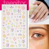 Teenitor Nail Art Stickers Self Adhesive Nail Rhinestones Stickers 5D Nail Stickers for Nail Art 3D Nail Deals Pearl Sticker Stick on Gems for Nail, Face, Hair