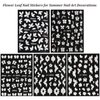Flower Nail Art Stickers Decals, White Flower Petal Nail Stickers for Nail Art, 5D Embossed Floral Butterfly Design Nail Decals Flower Nails Adhesive Slider for Summer Nail Art Decorations Supplies