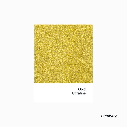 Hemway Gold Glitter Grout Additive 100g / 3.5oz for Acrylic Latex Emulsion/Acrylic Paint - Interior & Exterior Wall, Ceiling, Wood, Varnish, Dead Flat, Matt, Gloss, Satin, Silk