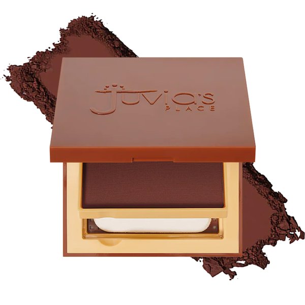 Juvia's Place I am Magic Powder Foundation DD1 Zambia - Compact Pressed Face Makeup Professional Matte Clean Finish Skin Clarity Setting Powdered Blend Fresh Waterproof Blot Mirror Puff Cosmetics