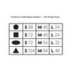 FreshCut Crafts | Basic Shapes Circles, Triangles, Squares, Ovals, US Made Card Stock Punch Out Geometric Shapes for Math, Pattern Play and Crafting, 676 Shapes in 3 Sizes and 4 PRIMARY Colors