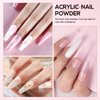 Acrylic Nail Kit for Beginners with Everything Nail Kit Acrylic Set Professional Acrylic Powders and Liquid Monomer Set Acrylic Nail Brush Forms File Easy to Use DIY Home Salon Gifts
