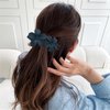 Kivzex 6 PCS Flat Hair Clips Stylish Lay Flat Claw Clips for Women Girls Matte Flower Hair Barrettes Hair Accessories for Thin & Thick Hair