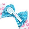 Opzzqz Mouse Ear Headbands for Women Giltter Bow Headband for Girls and Adult Birthday Party Decorations for Halloween Christmas (Bepeep01A)