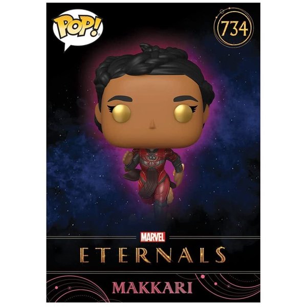 Eternals Makkari Pop! Vinyl Figure with Collectible Card - Entertainment Earth Exclusive