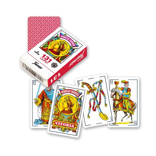 Fournier 21598 Travel Map Deck Red