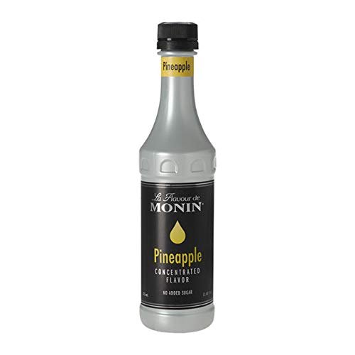 Monin - Pineapple Concentrated Flavor - No Added Sugar - Gluten Free - Vegan | 12.68 oz (375 ml)