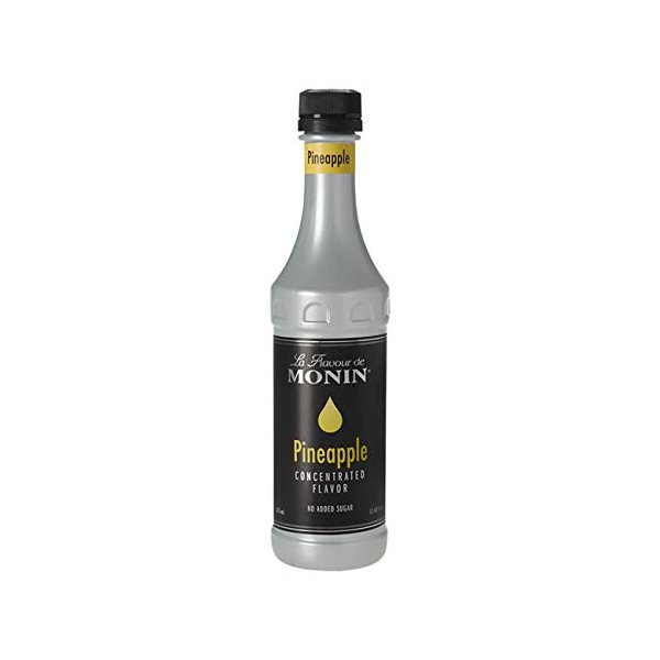 Monin - Pineapple Concentrated Flavor - No Added Sugar - Gluten Free - Vegan | 12.68 oz (375 ml)