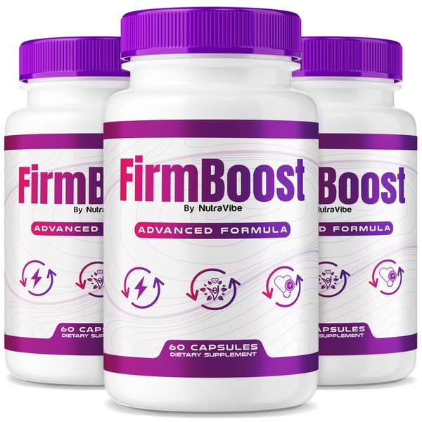 (3 Pack) FirmBoost – Daily Skin Firmness Support Formula with a Clean, Natural Blend Inspired by Collagen | Firm Boost for Smooth Texture, Hydration & Healthy-Looking Skin (180 Capsules)