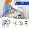 Fridge Water Line Kit Connector - Refrigerator Ice Maker Water Line Splitter, Also Available for Ice Maker Outlet Box, Drinking Water Faucet, Water Filtration System(1/4"-3/8"-3/8")