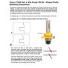 YONICO Cabinet Door Rail and Stile Router Bits Set 2 Bit Shaker 1/2-Inch Shank 12249