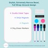 VUSIGN Small Dry Erase White Board, 8.5 x 11 Inches Mini Whiteboard, Magnetic Board for Wall, Fridge, Locker, Kids, Students, Pink