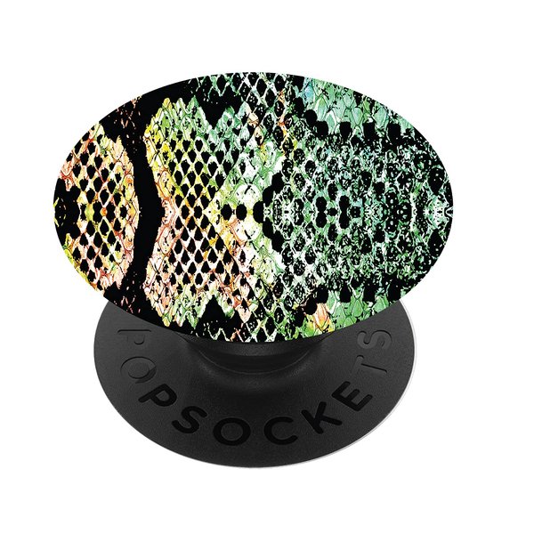 Richmond & Finch PopSocket PopGrip, Universal Expanding Mobile Phone Stand and Grip for Phones and Tablets, Includes Swappable Top, Exotic Snake