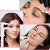 Eyebrow Microblading Marker Pen, 2 Pcs Brow Mapping Pens with with 4 Replacement Refills and 1 Ruler, Makeup Tattoo Skin Marker Pen, Brow Lamination Supplies for Eyebrow Lip Skin(White)
