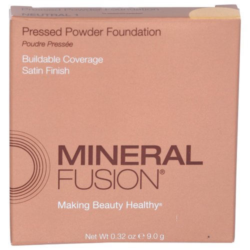 Mineral Fusion Pressed Powder Foundation, Neutral 1, 0.32 Ounce