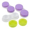KISEER 24 Pack Colorful Cute Contact Lens Case Bulk Box Holder Container Soak Storage Kit (4 Color)