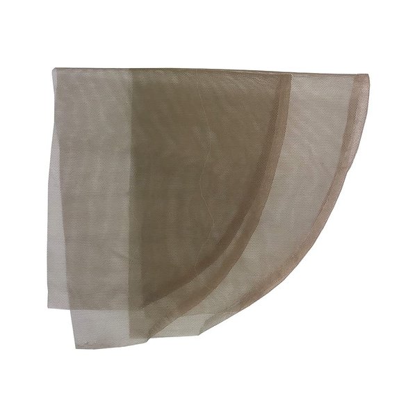 Furun, 4Pcs 5x5 Swiss Lace Net Material Lace Closure Base Foundation Wig Accessories Lace Net for Making Closure (5X5, Brown)