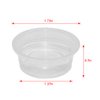 SLSON Small Gecko Food and Water Cups 100 ct Plastic Feeder Cups for Reptile Feeding Bowls for Crested Gecko Lizard and Other Small Pet, 0.5 oz
