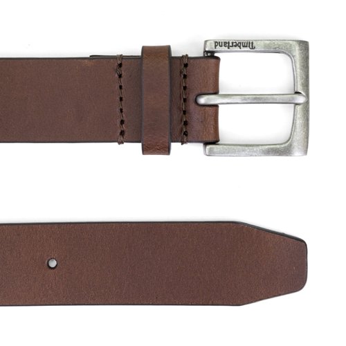 Timberland Men's Classic Leather Jean Belt 1.4 Inches Wide (Big & Tall Available), Brown, 36
