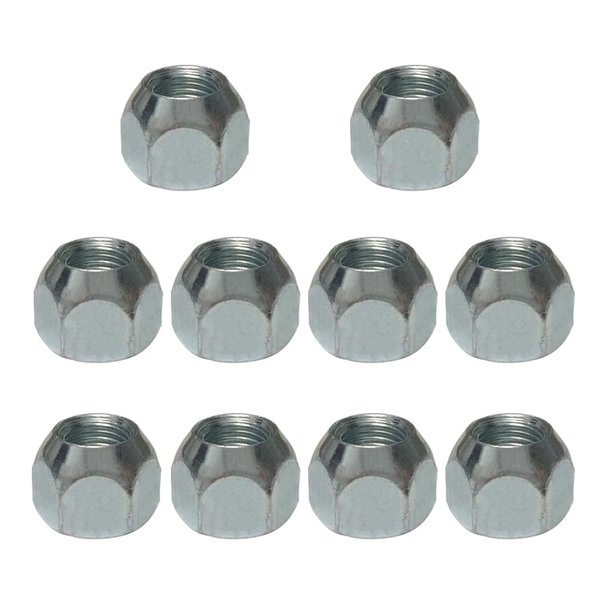 10Pcs Boat Trailer Lug Nuts 1/2-20 Inch, 509 Tire Lugs Wheel Nuts Trailer Wheel Lugs 1/2 20 Open End Lug Nuts for RV Truck Trailer Tire Wheel