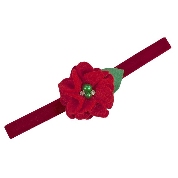 Enchanting Christmas Velvet Baby Headband (0-12 Months)