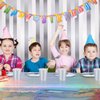 Iridescent Party Supplies Decorations, Holographic Party Paper Plates Set, Disposable Iridescent Cups Knives Spoons Fork Set for Wedding Birthday Party, Serve 16