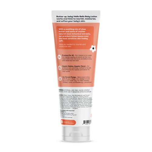Hello Bello Premium Baby Lotion - Gentle Hypoallergenic Vegan Formula to Nourish and Moisturize - Sweet Cream Scent - 8.5 oz