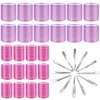 Cludoo Hair Curlers Rollers, 36Pcs Jumbo Big Hair Roller Sets with Stainless Steel Duckbill Clip, Hair Curlers Rollers for Long Medium Short Thick Fine Thin Hair Bangs Volume (36 Piece Set)