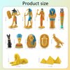 LEBERY Ancient Egypt Toys Egyptian Toys for Kids Miniature Egyptian Figurines Set Pyramid Mummy Egyptian Toys Egyptian Party Decorations Supplies Birthday Surprise for Boys Girls - 12Pcs