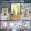 Homiton Backflow Preventer Insulation Cover (5°F) 5 Layer 14" W x 19" H Sprinkler Valve Cover Insulated Well Pump Cover Backflow Covers for Winter Freeze Protection (Beige, 14''W x 19''H)