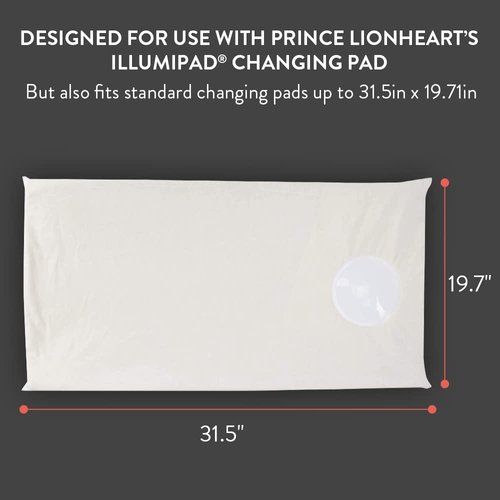 Prince Lionheart IllumiPAD Changing Pad Cover, Cream