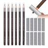 ATOMUS 6pcs Eyebrows Pencil Set Waterproof Eyebrow Tattoo Microblading Pencils Kit Peel-off Brow Pencil Brown Light Brown Dark Brown 3Colors Brow Pencil Set For Marking