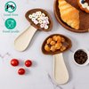 YumiPLUS Mushroom Spoon Rest for Kitchen Counter,Ceramic Spoon Holder for Stove Top,Cute Spatula Rest for housewarming,Large Porcelain Utensil Rest,Easy to Clean,Dishwasher Safe(Brown)