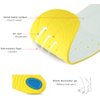 Shoe Insoles, Memory Foam Insoles, Shoes Insert for Women and Men, Kids, Providing Arch Support, Great Cushion and Shock Absorption, Relieve Foot Pain (L (Men's 8-12/ Women 10-15))
