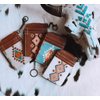 Montana West Wrangler Card Wallet for Women Boho Aztec Credit Card Holder with Zipper Pocket