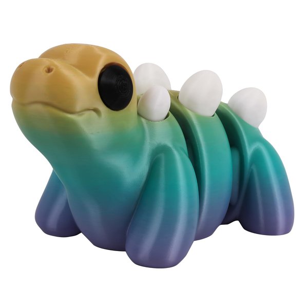 WAYFENGLI 3D Printed Dinosaur with Flexible Articulated Joints, Fun Desk Toy for Stress and Anxiety Relief, Unisex Adults,Desktop Pet,Gift idea (Stegosaurus)
