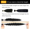 QTHAIR 14A Deep Wave Bulk Human Hair For Braiding No Weft (18"#1B(Natural Black)) 100% Unprocessed Brazilian Deep Wave Human Hair Virgin Hair Extensions Two Bundles Micro Braiding