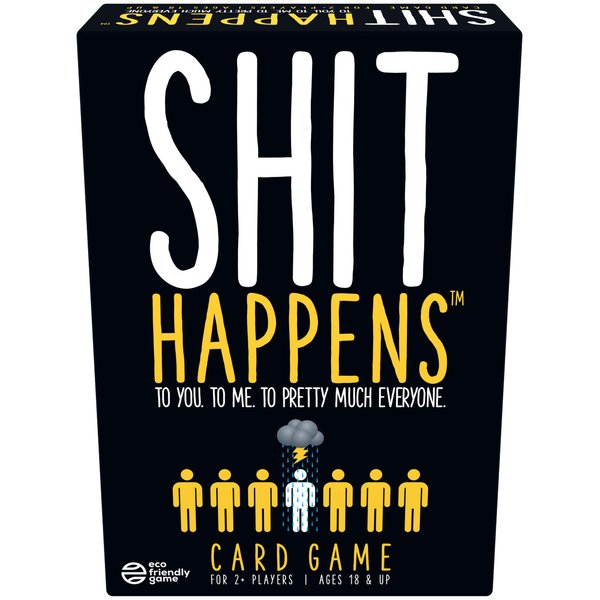 Games Adults Play Shit Happens Card Game Black,192 months to 1188 months