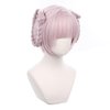 ZGNGLIZ Anime Cosplay Wigs for Game CALL OF THE NIGHT Nanakusa Nazuna Cosplay Wigs, Purple Short Bob with Double Braid Hair Wigs with Free Wig Cap
