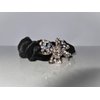 Bow shaped hair tie pony tail holder scrunchie with crystals